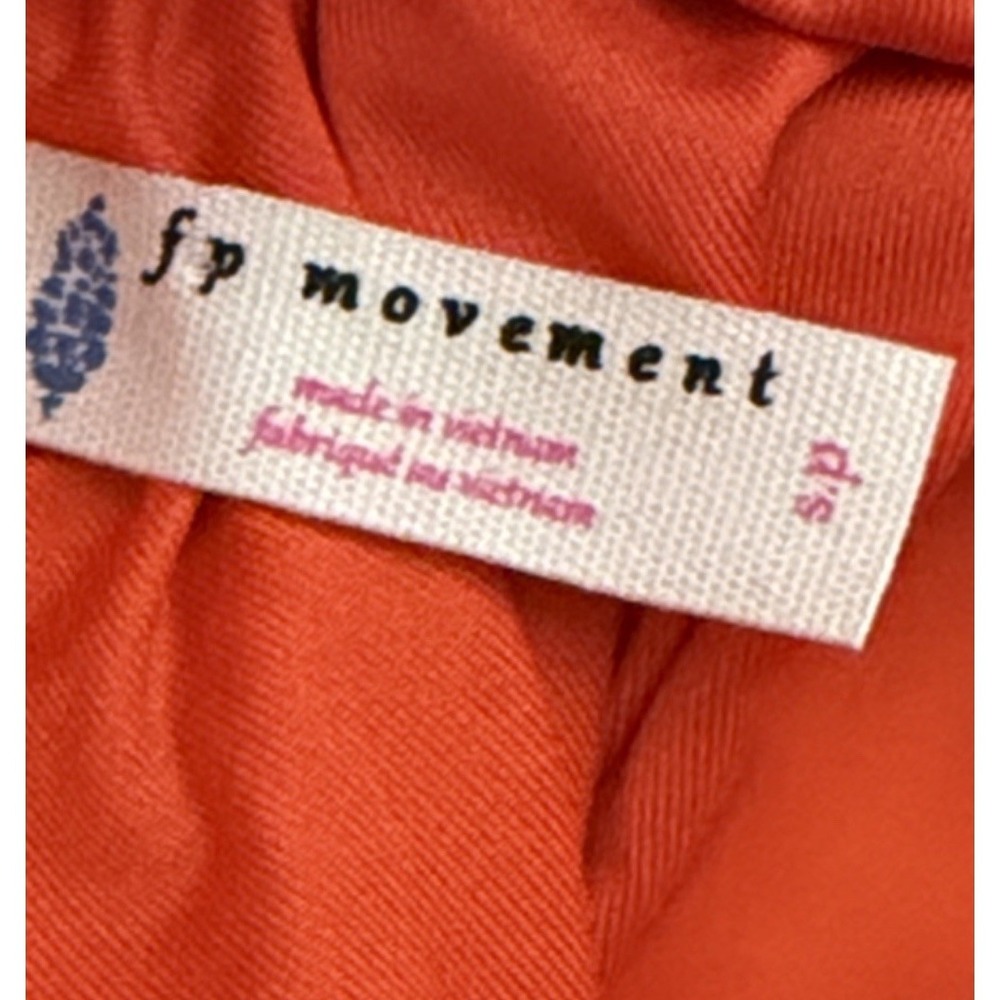 Free People Women Small FP Movement Get Your Flirt On Orange Pull On Shorts - Picture 15 of 16